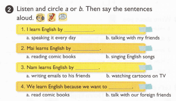 tiếng Anh lớp 5 bài 7 có đáp án